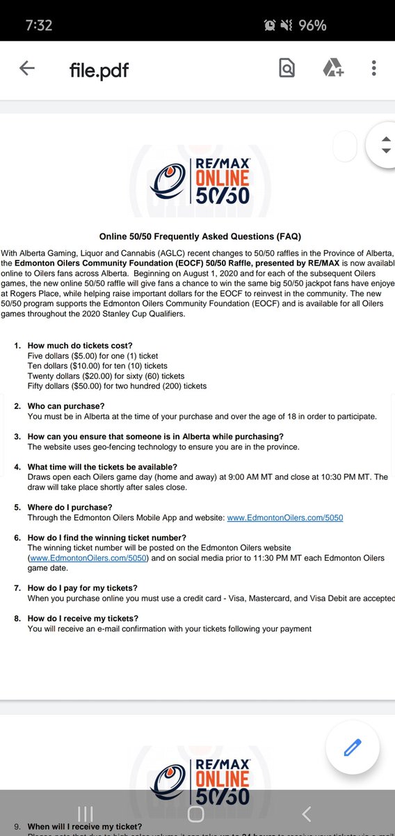CLZammit's tweet image. #oilers5050 When are you posting the winning ticket number the FAQs state prior to 11:20pm on game night.