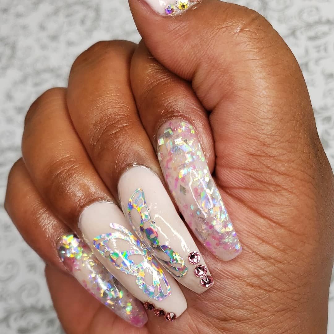 #nailart #nailsaddict #nailsdid #customnails #custommade #creativenails #marijuananails #swarovskicrystals #clearnails #longnails #nailsoftheweek #nailjunkie #atlnailtech #mac #instagramnails #nailartvideos #mac #nailstagram #nailswag #nails #custom #naildesign #nailsalon #nail