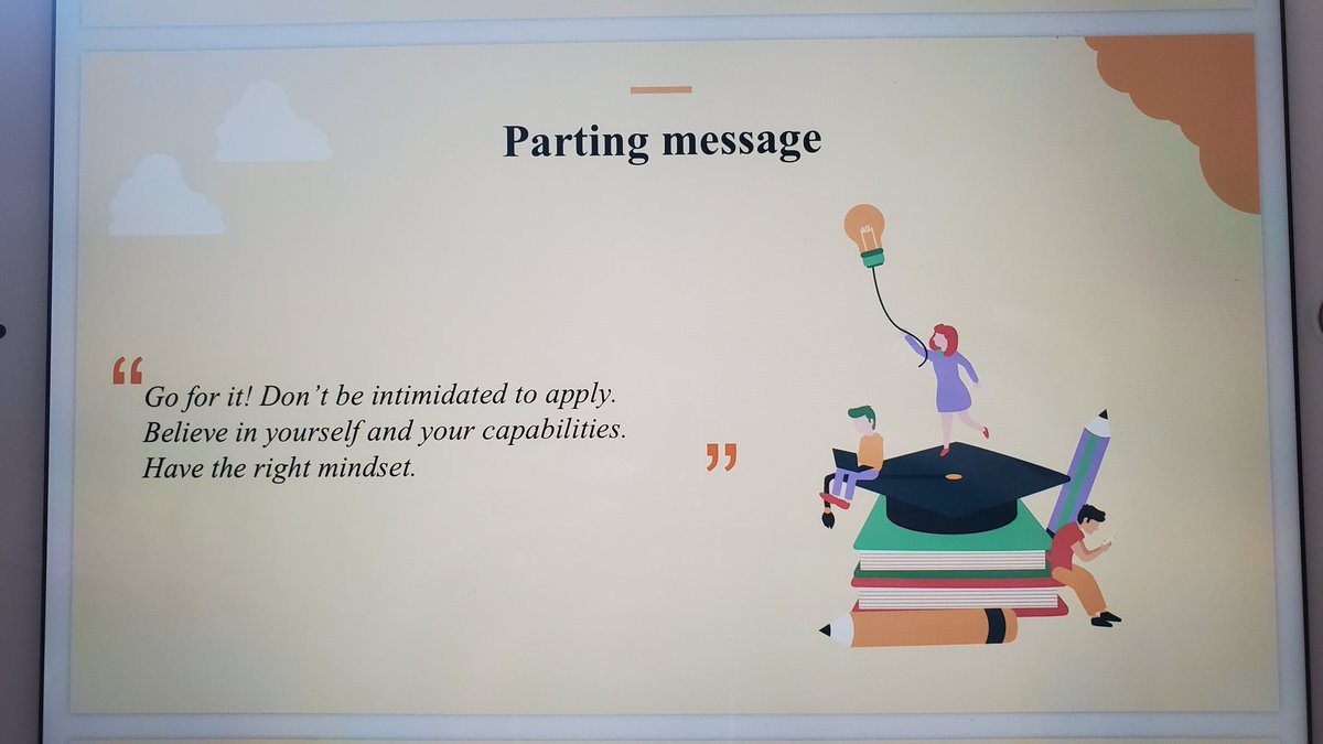 mae_mercadow's tweet image. Kevin&apos;s parting message. Go for it! 

#ScienceChatPH #Prospectus #GetIntoMasters