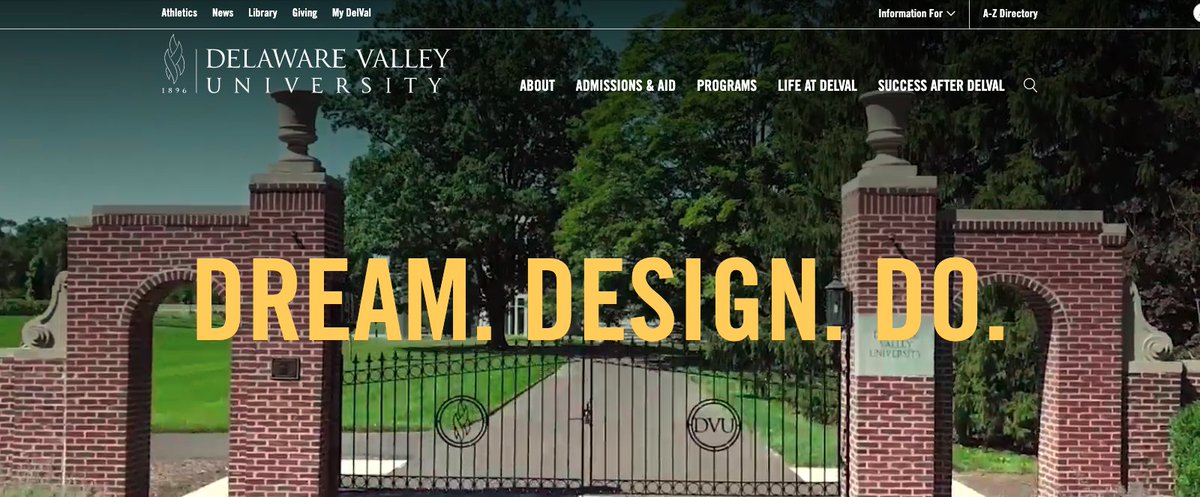 Have you seen our new website? Take some time to look around delval.edu!