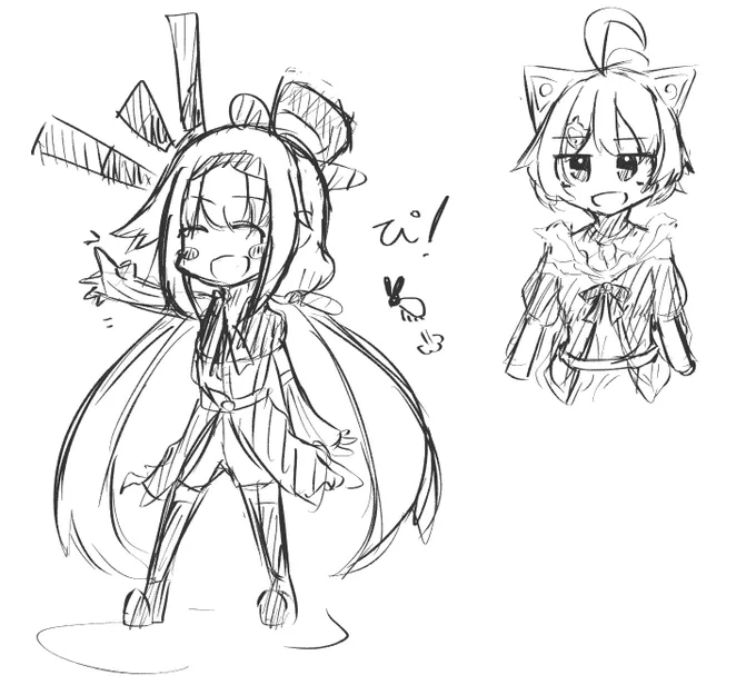 これは一昨日描いてたらくがきちゃん。 