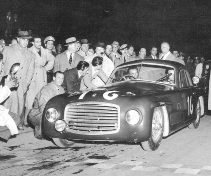 The Ferrari 166 S Coupé Allemano that won the 1948 Mille Miglia. The 2 drivers were Giuseppe Navone 🇮🇹 and Clemente Biondetti 🇮🇹