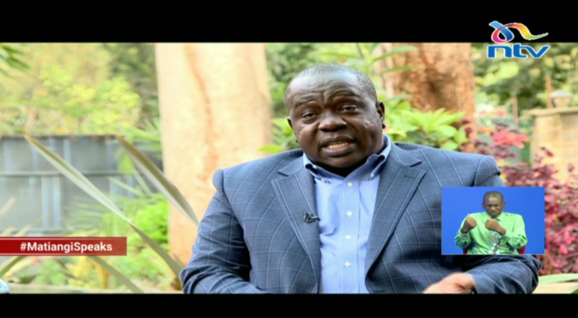 ntvkenya's tweet photo. Matiang'i: I was raised up in an environment where two and two is four, it can’t be any other thing…My late father taught me to always stand by and stick with the truth even if you are alone. 
#MatiangiSpeaks https://t.co/M7wjQgDNlQ
