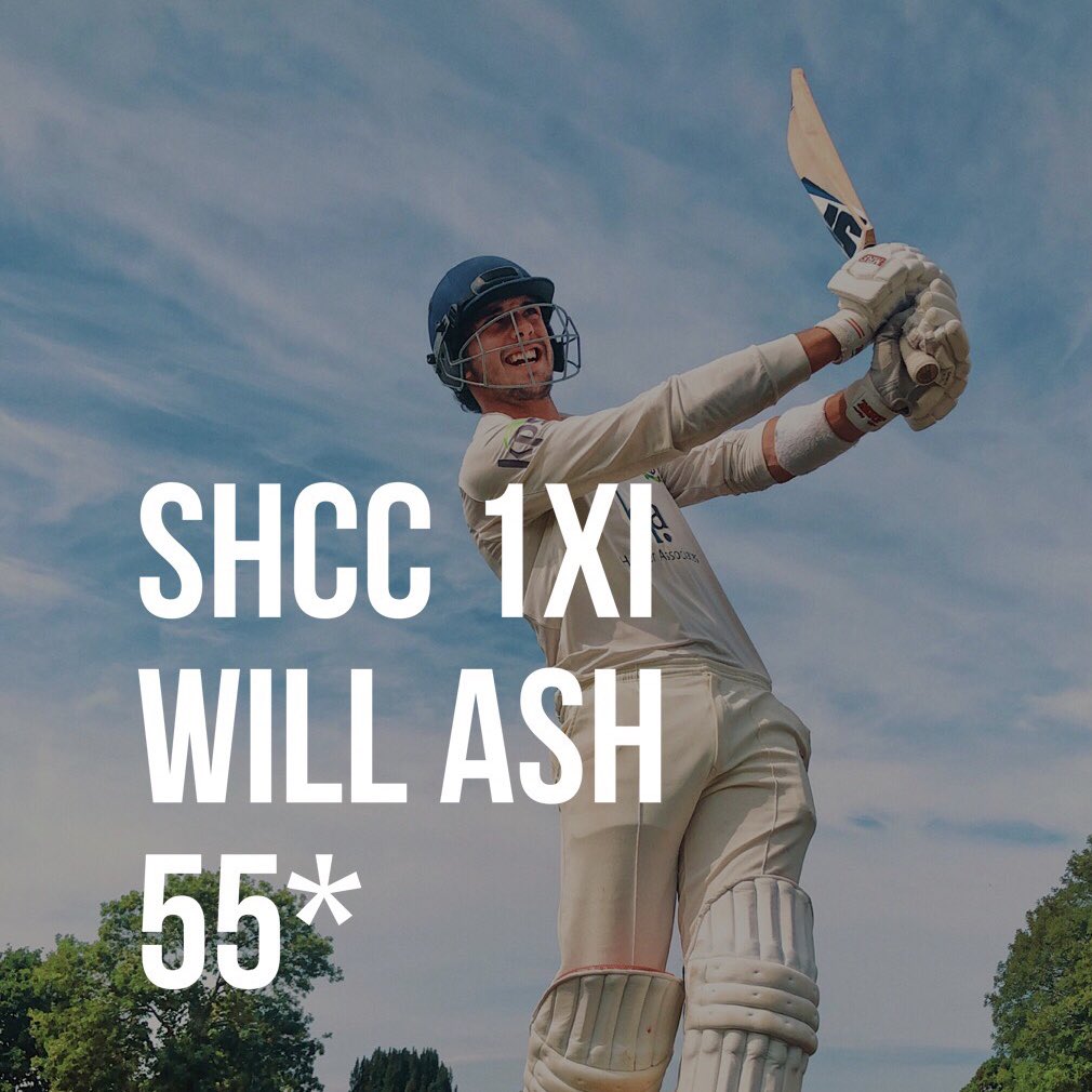 🏆 Great to watch <a href="/will_ash_/">Will</a> biff around a quick 55* in 12 overs. Big business too for Nick Collier with 160 in the 2XI 🔥.

#SHCC #cricket #gun #biffing #hooning