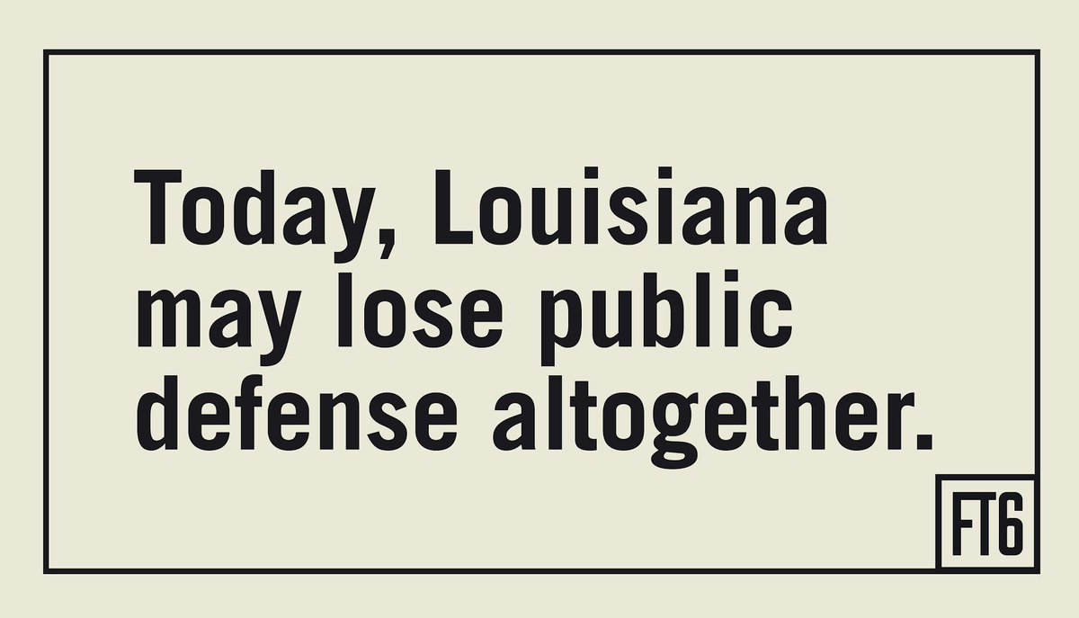 Now for the unfortunate twist. All of the above - the cruelty, thousands caged, vast under-resourcing of a constitutional right, injustice - was how public defense operated before COVID. Now funding is down 60%. And public defense could die.