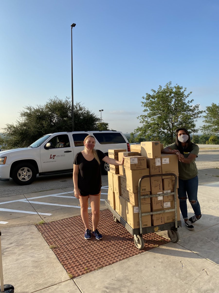 For the Children’s curbside delivery of school supplies today! We still need monetary donations. The need is greater than ever!