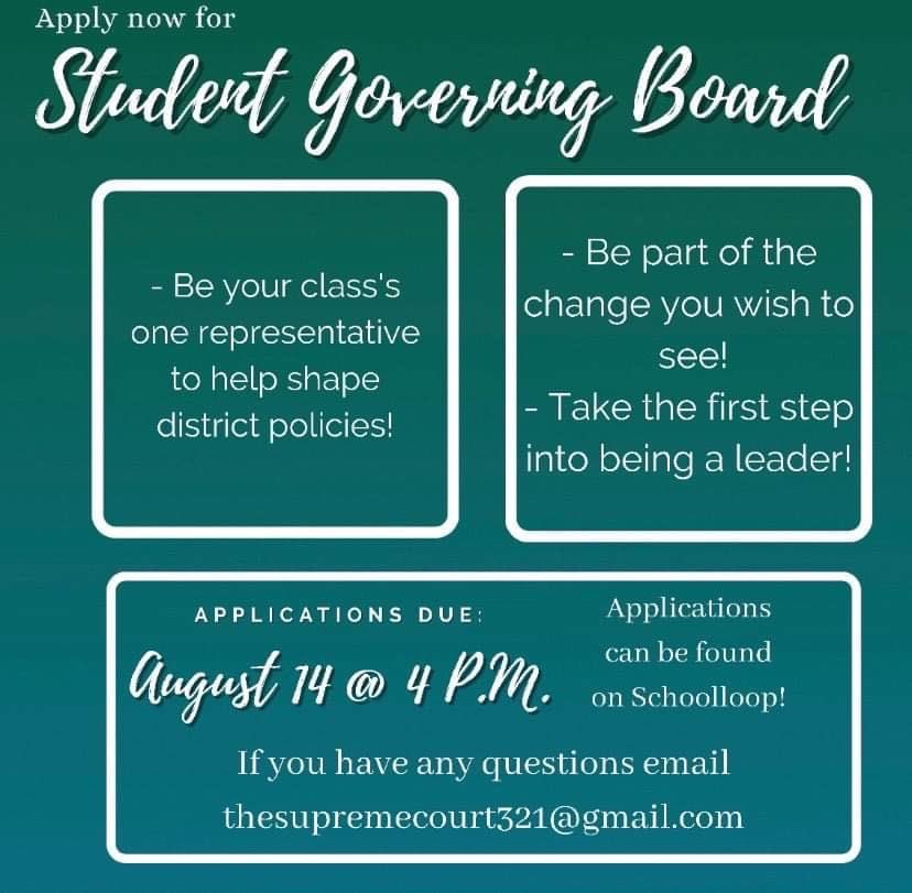 evhspride's tweet photo. FRESHMEN! Officer and Student Governing Board applications are now open on schoolloop! By applying, you can be more involved in our school and represent your class! Both applications are due August 14 at 4 P.M. https://t.co/62G9oSpmzI