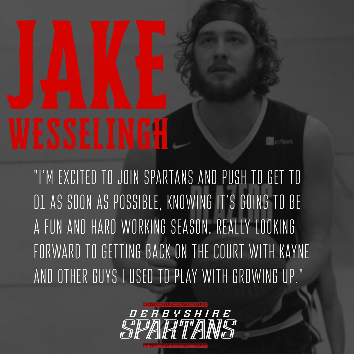 DerbysSpartans's tweet photo. Please join us in giving a warm welcome to our newest addition to our D2 Men's squad Jake Wesselingh.

Jake joins us from D1 team Derby Trailblazers where he has built a reputation as a sniper from 3. 

Welcome to SPARTA Jake Wesselingh.

#ThisIsSparta
#StrongerTogether https://t.co/84UN5sNt4j