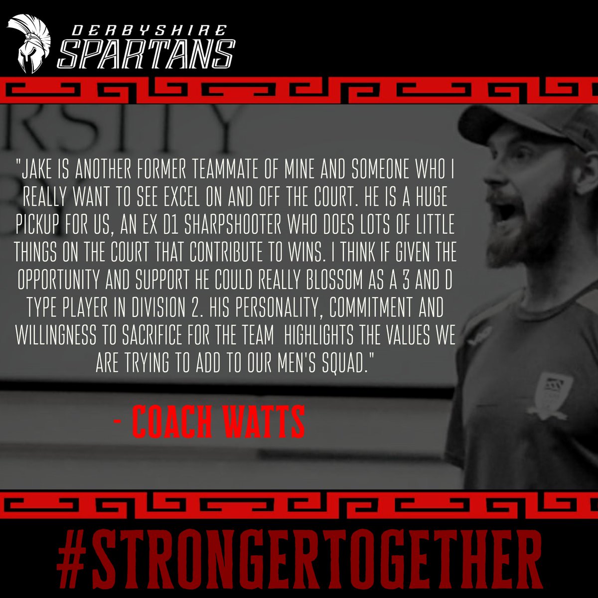 DerbysSpartans's tweet photo. Please join us in giving a warm welcome to our newest addition to our D2 Men's squad Jake Wesselingh.

Jake joins us from D1 team Derby Trailblazers where he has built a reputation as a sniper from 3. 

Welcome to SPARTA Jake Wesselingh.

#ThisIsSparta
#StrongerTogether https://t.co/84UN5sNt4j