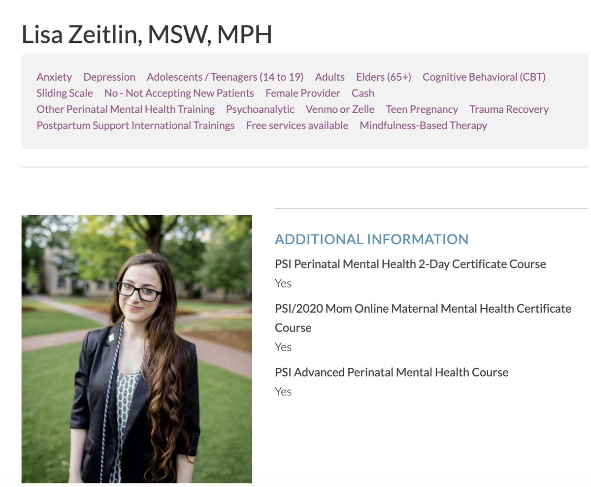 Lisa_Mich12's tweet photo. I can be found alongside incredible perinatal mental health professionals on @PostpartumHelps Online Provider Directory β€οΈππ€±π #PMH #socialworker #supportmamas #supportdads https://t.co/EUbwKfcGCb