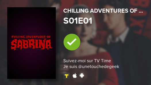 Unetouchederoux's tweet photo. I've just watched episode S01E01 of Chilling Adventu...! #chillingadventuresofsabrina  #tvtime https://t.co/BdvBhz9Ffs https://t.co/MmwQTobyZE