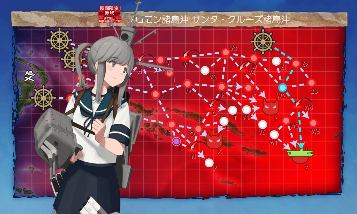 GunjoiroToGunjo's tweet photo. E7-3甲、十八駆五人+薄雲旗艦で突破しました！！！ https://t.co/X7QpURU8jN