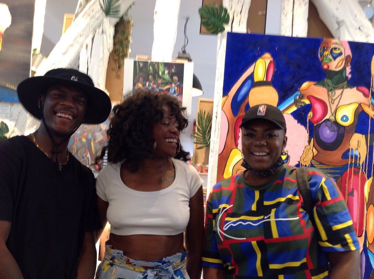 blksmkk_mag's tweet photo. [ EVENTS ] Retour en image sur l'exposition de @ALEXANDRELENGA. Good Time, Good Vibes, Good People.. 
__
#blksmkkevents #expo #exposition
#art #STREETART #popart https://t.co/SSmorGB7tp