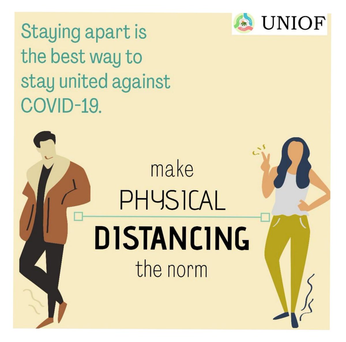 Uniof_org's tweet photo. Covid or not, social distancing has to be made our lifestyle partner from now on as it is better to be safe than sorry. 
#socialdistancing #COVID19 https://t.co/j1hhBhbGHI