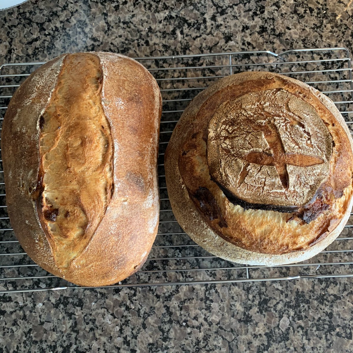 stoakleyaudio's tweet photo. Pain au Bacon. Very rich and filling. Happy with these two. Harder to bake when working the hours I am right now.
#bread #sourdough #FWSY https://t.co/gRHwAjwUEc