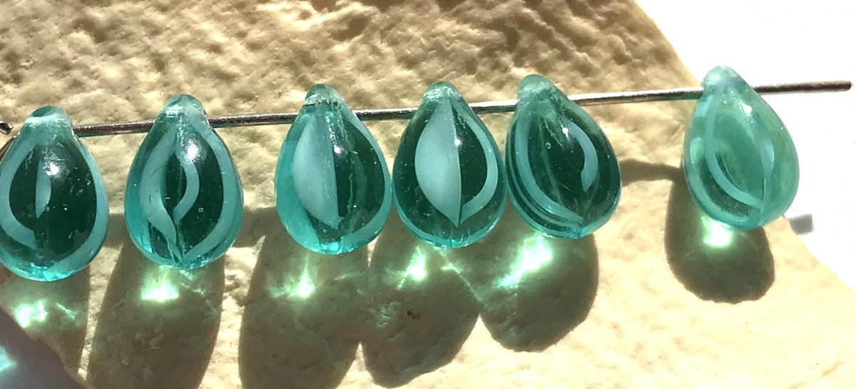 BeadService's tweet image. Teal Green 6x9mm Drop Czech Glass Jewellery Beads by BeadService etsy.me/30GTh4O via @Etsy