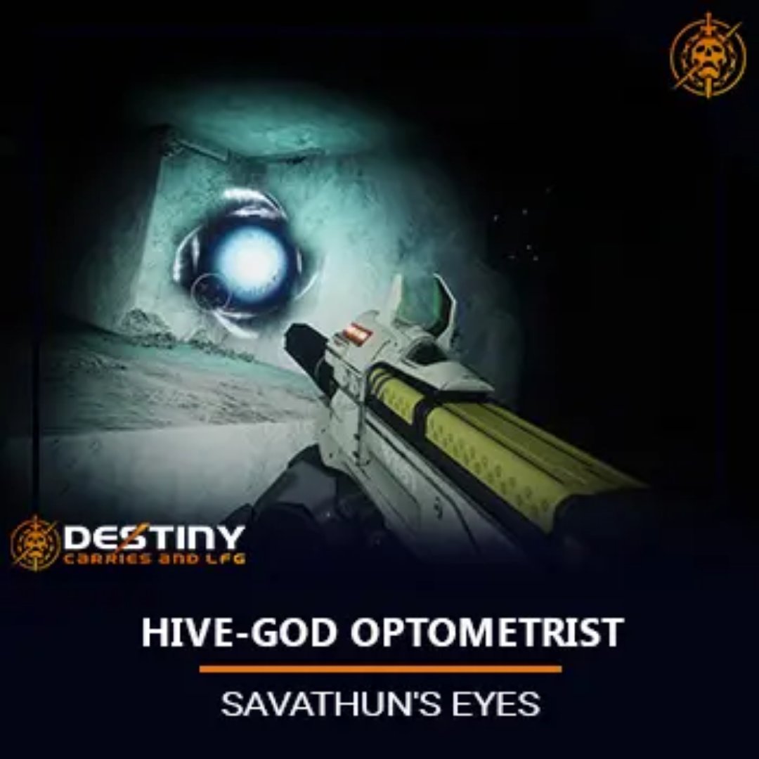 DestinyCarriesL's tweet photo. You’ll need to destroy the rest for the Hive-God Optometrist Triumph, needed for the Moments of Triumph 2020 Seal and the Forerunner Arrivals Seal.

https://t.co/uZ7H8838UE

#pvp #destinymemes #videogames #twitch #trialsofosiris https://t.co/8nGBLPEqK1