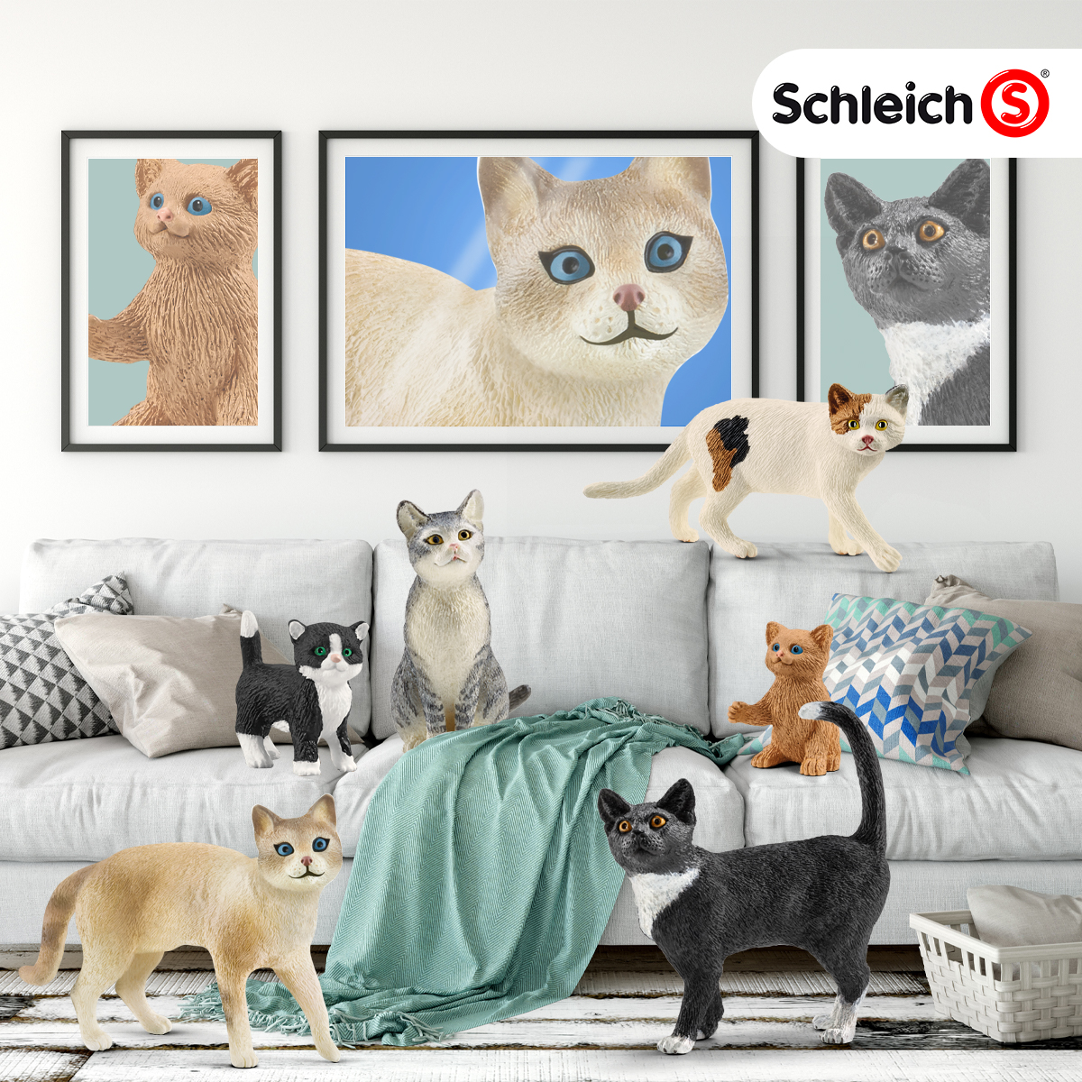 It's International Cat Day! 😺 Have you hugged your cat today?
 #ilikeSchleich #catday