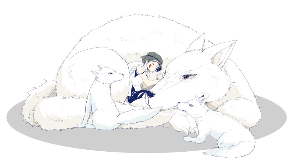 モロ一族 もののけ姫 みっこのイラスト モロ一族 もののけ姫 みっこのイラスト