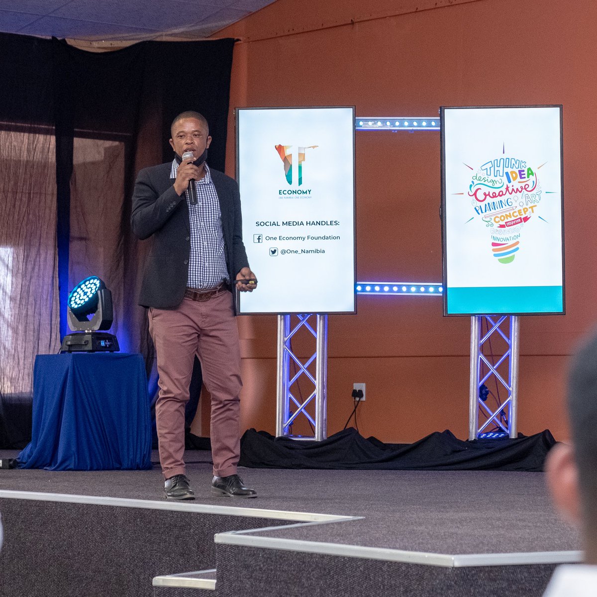 One_Namibia's tweet photo. The youth entrepreneurs pitched both physically and virtually in order to accommodate countrywide participation. #ONESurvivalToolkit https://t.co/kkTvsphAZb