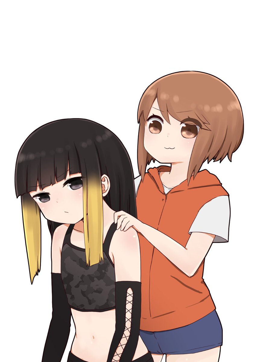 今日のイラスト39 遅刻 絹旗最愛と黒夜海鳥 I U Yのイラスト