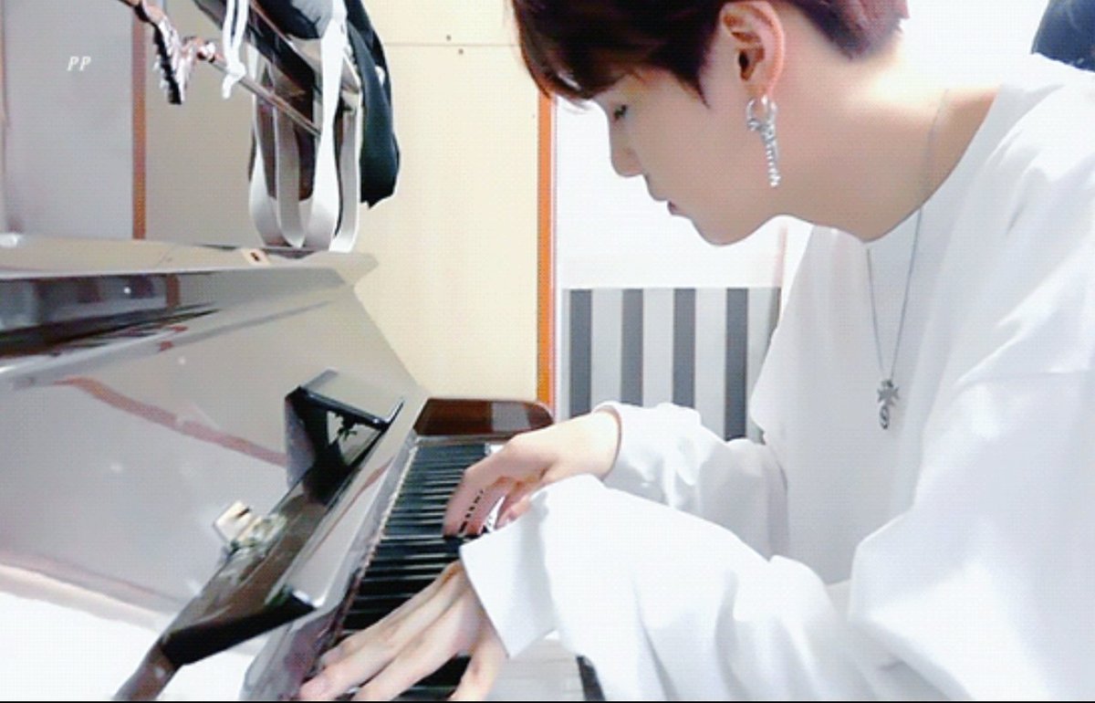 Yoongi is also amazing pianist. We saw him playing many times and he even made a song about his love for this instrument called "First love".