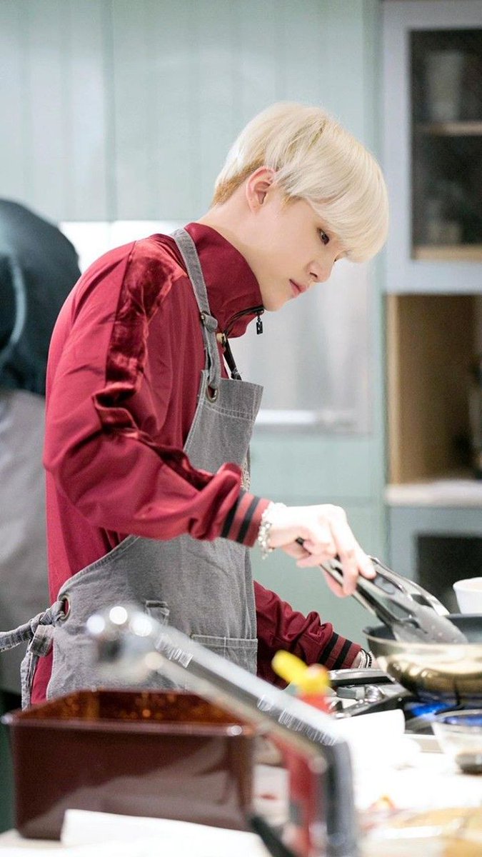 Yoongi is known to be really good cook. He once said that leraned it from his brother. During Bon Voyage and now in the upcoming In the soop, he is in charge of making meals for all of them.