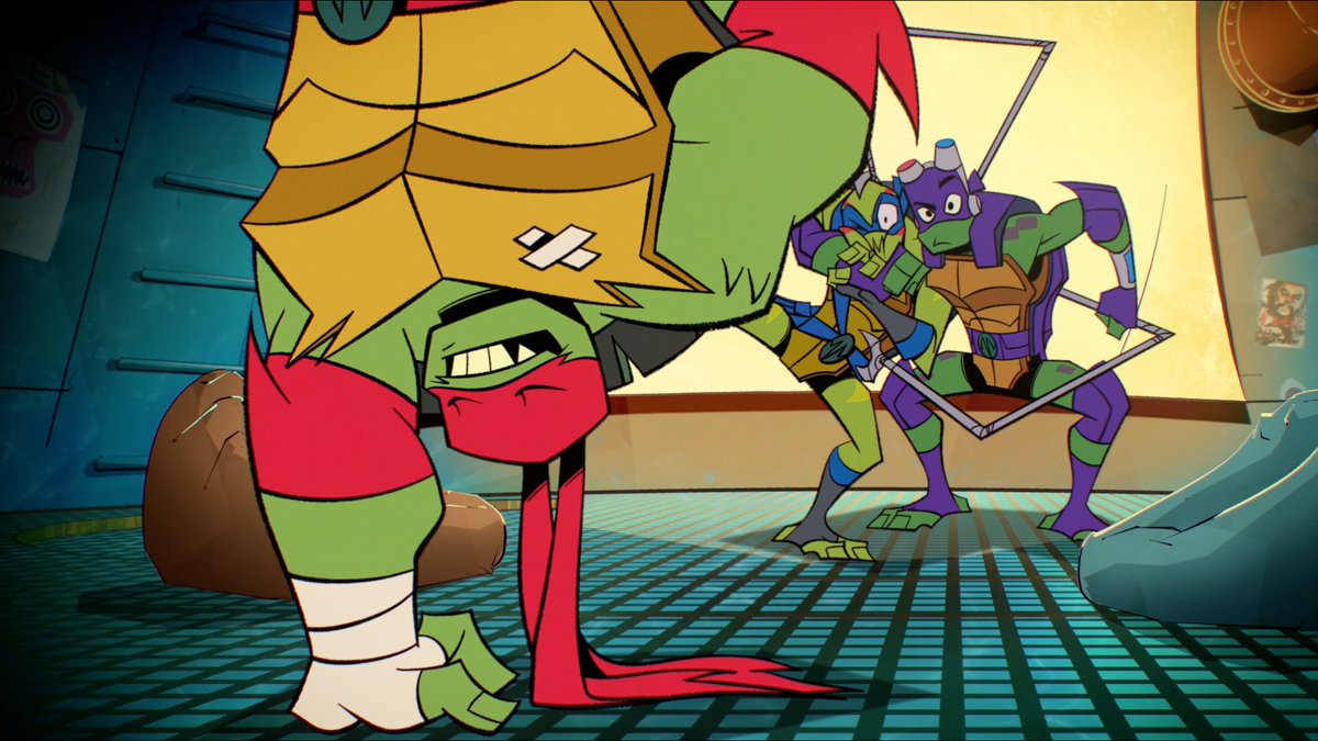 For so long their family was only the few of them and now they have a cool grandma  She's really taking this whole 'having mutant turtles as great(x10) grandkids' thing real well  #RottmntFinale  #RiseoftheTMNT  #SupportRottmnt  @Nickelodeon  @NickAnimation