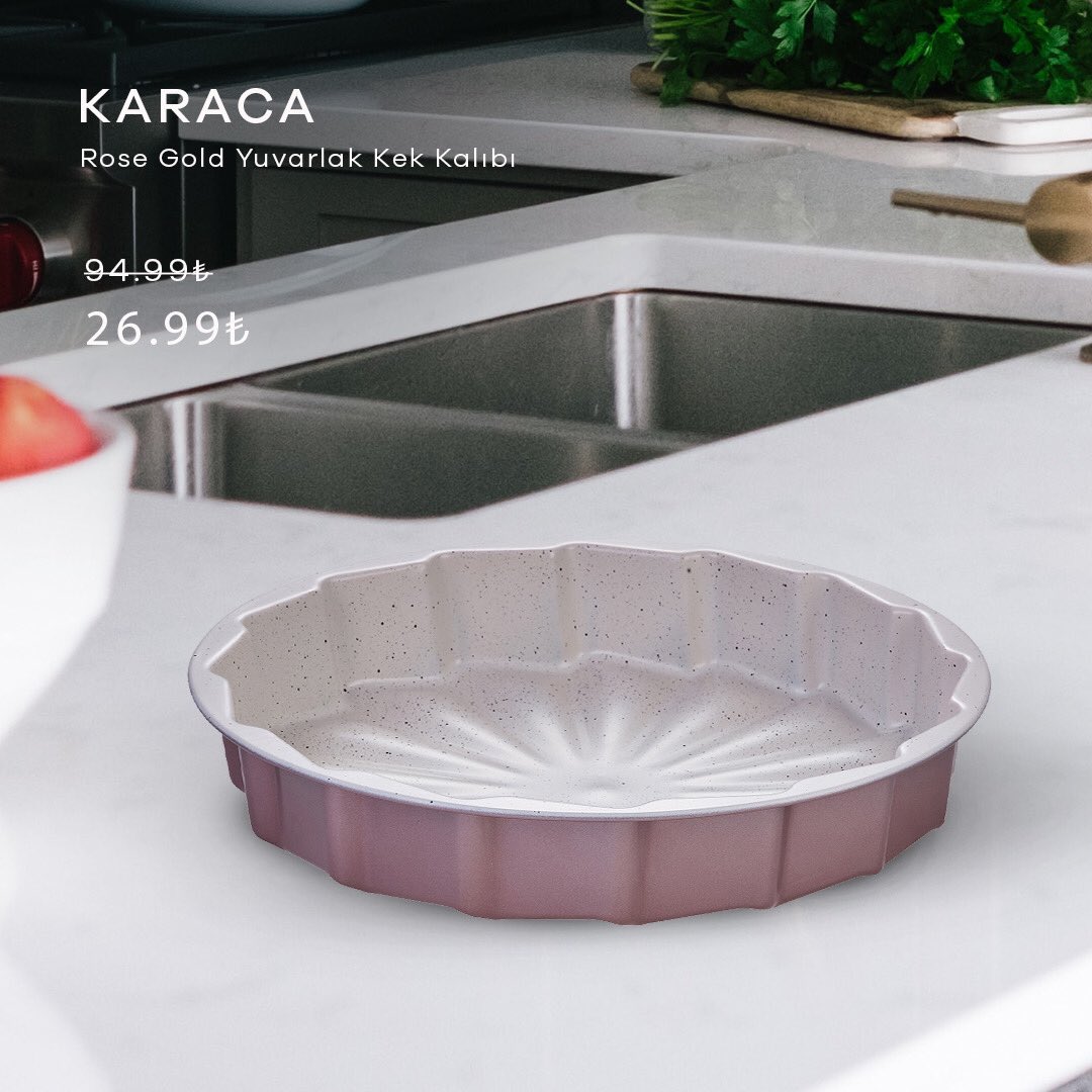 Karaca Rosegold Granit Kek Kalibi Lv 186 Karaca