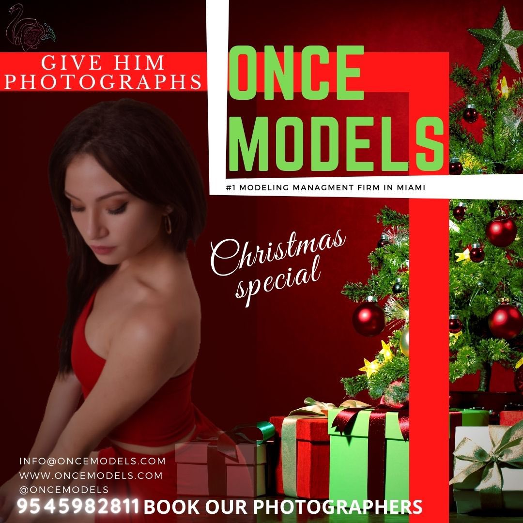 ONCEModels's tweet photo. Christmas is coming soon. GIVE HIM a GIFT to remember; like this video in time fully edited and ready. https://t.co/8twl6Wukks or a Photo Book 9545982811. Production is filing up so get in and out on time for the holidays. https://t.co/TOQACQrZYo