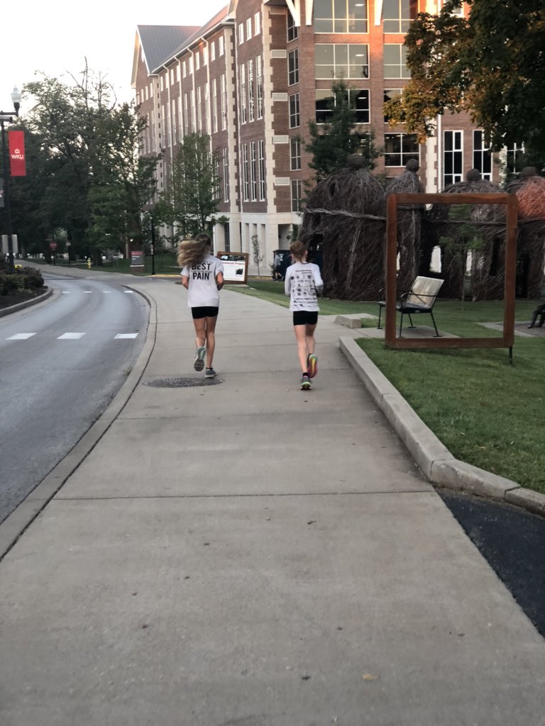 Thanks @Bg262 for the morning run! These young ladies enjoyed themselves! #youngrunners #fitandfast #milechasers