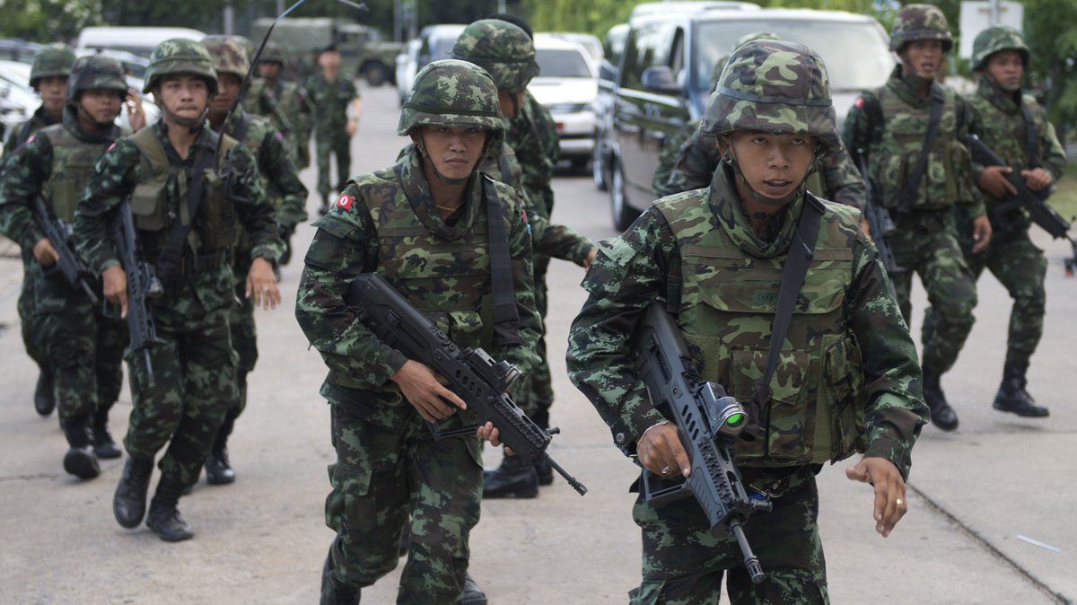 16)Budget: $5.39 bn. Active frontline personnel: 306,000 Tanks: 722 Aircrafts: 573 Royal Thai Army is a major player in maintaining Thai unity & sovereignty. The army has a long history of coups d'état & coup attempts & Its leadership sees coup-making as a role.
