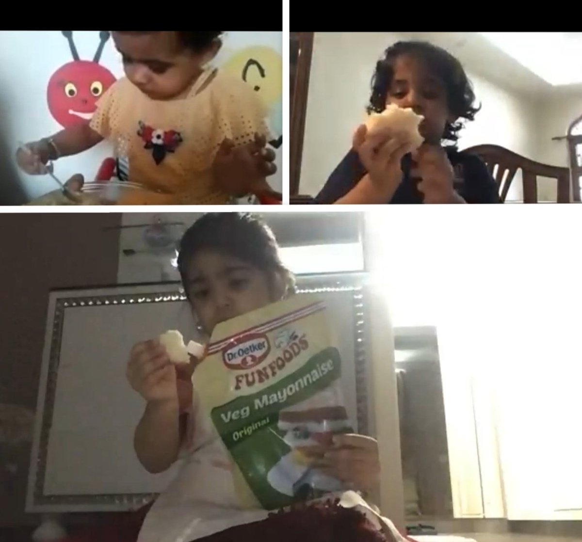 deswal_tripti's tweet photo. PN Ss marked their first Friyay of this academic session. Following the rainbow story, made rainbow sandwiches! #EY_matters #EYtalking  #friyay #virtuallearning  #rainbow #flamelesscooking #playbasedlearning @Prometheus_Edu @AneeshaSahni @deepa_nanda @Prometheus_Edu @MukeshQAIT https://t.co/980UOYBFJk