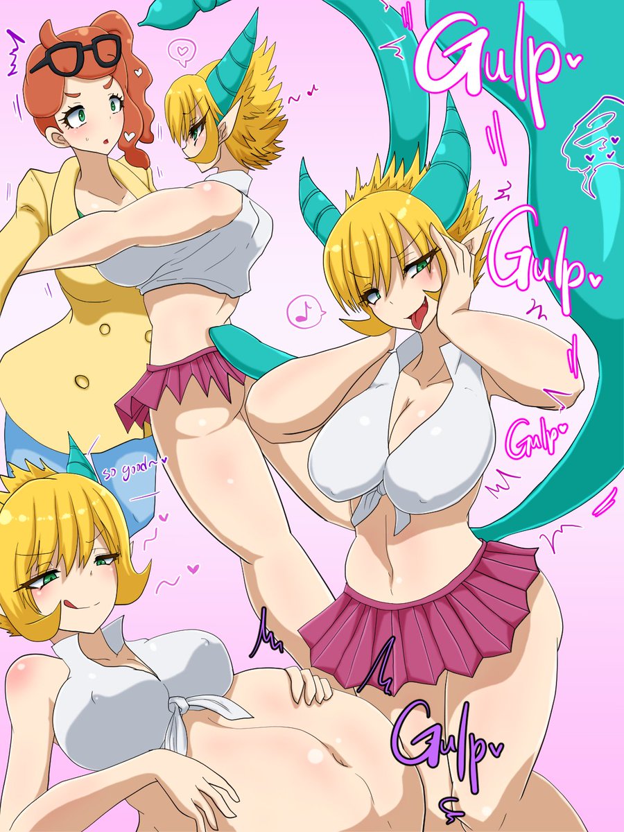 Nomilover1's tweet image. Unfortunately I don't have anything new to post for vore day, instead here are some images from my collection!

#丸呑みの日 #voreday 

Art by @susuanpan 
@DAINZIA
@Reia9131 
Redmomo