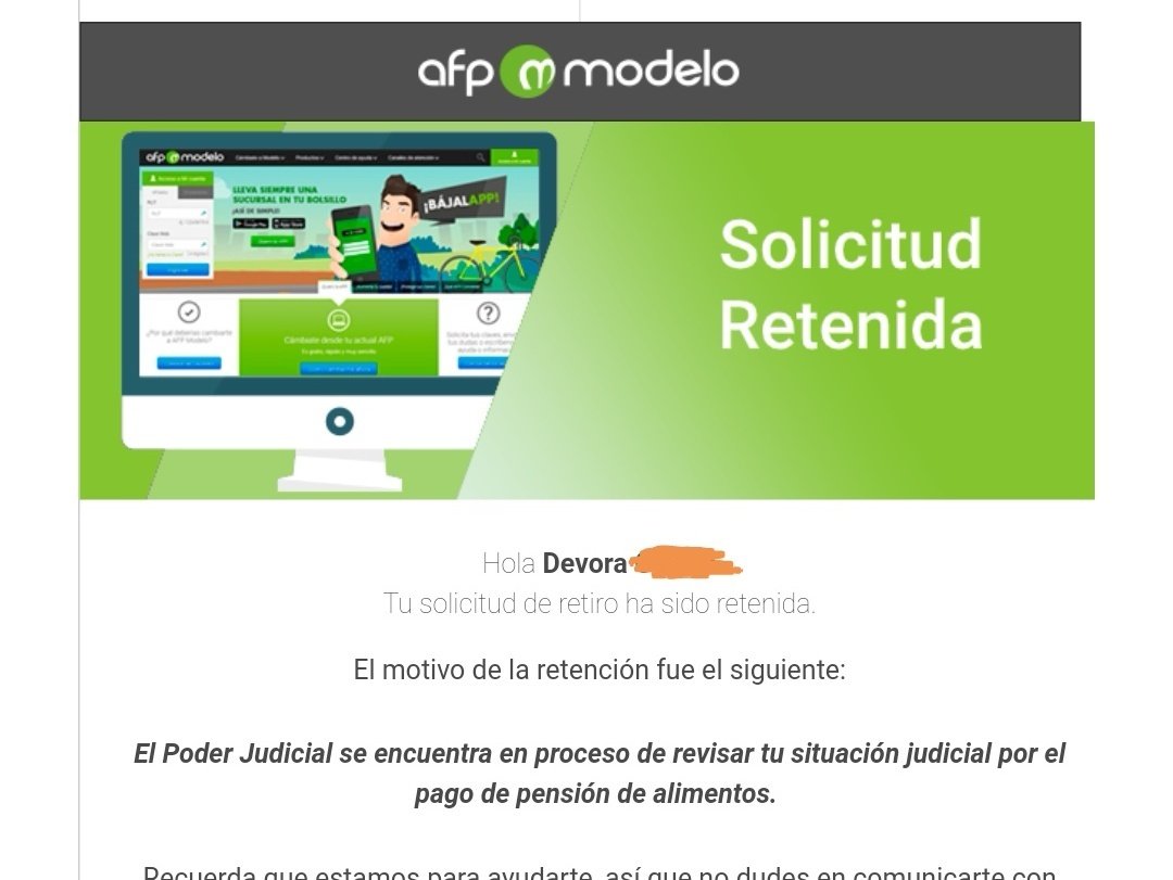 deb0ra_05's tweet photo. Los que recibieron este mensaje dias atrás con el supuesto error, les ha llegado el correo de aprobado o rechazado?? 🤔 #AfpModelo #AfpModeloQuieroMi10 #AFP https://t.co/ysDdXV6srm
