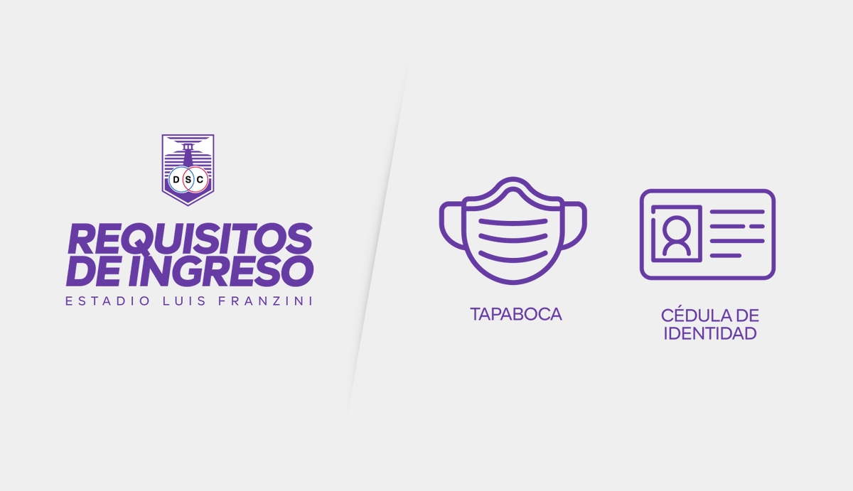 DefensorSp's tweet photo. ℹ️ Todos quienes tengan permitido ingresar al estadio Luis #Franzini, deberán obligatoriamente presentar en puerta la cédula de identidad e ingresar con tapaboca.
#DSCMCT https://t.co/1fPvyQj073