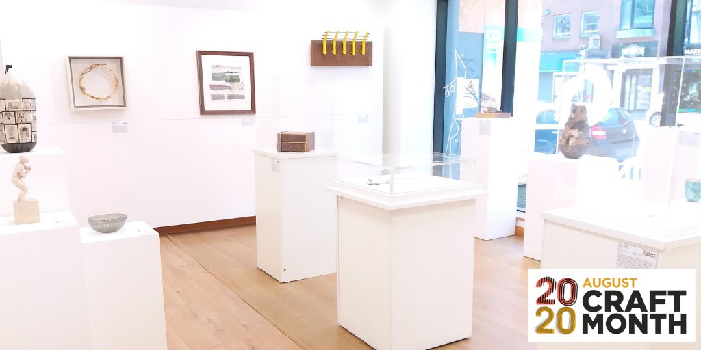 CraftNIGallery's tweet photo. We are open until 5:30pm today! If you're enjoying the sunshine in town, why not call in to see the August Craft Month 'Unlocked' Exhibition.
Visit us at: 115 - 119 Royal Avenue, Belfast, Opposite Belfast Central Library.
#ISupportNICraft #AugCraft #AugCraft20 @CQBelfast https://t.co/qH7tGNVEa9