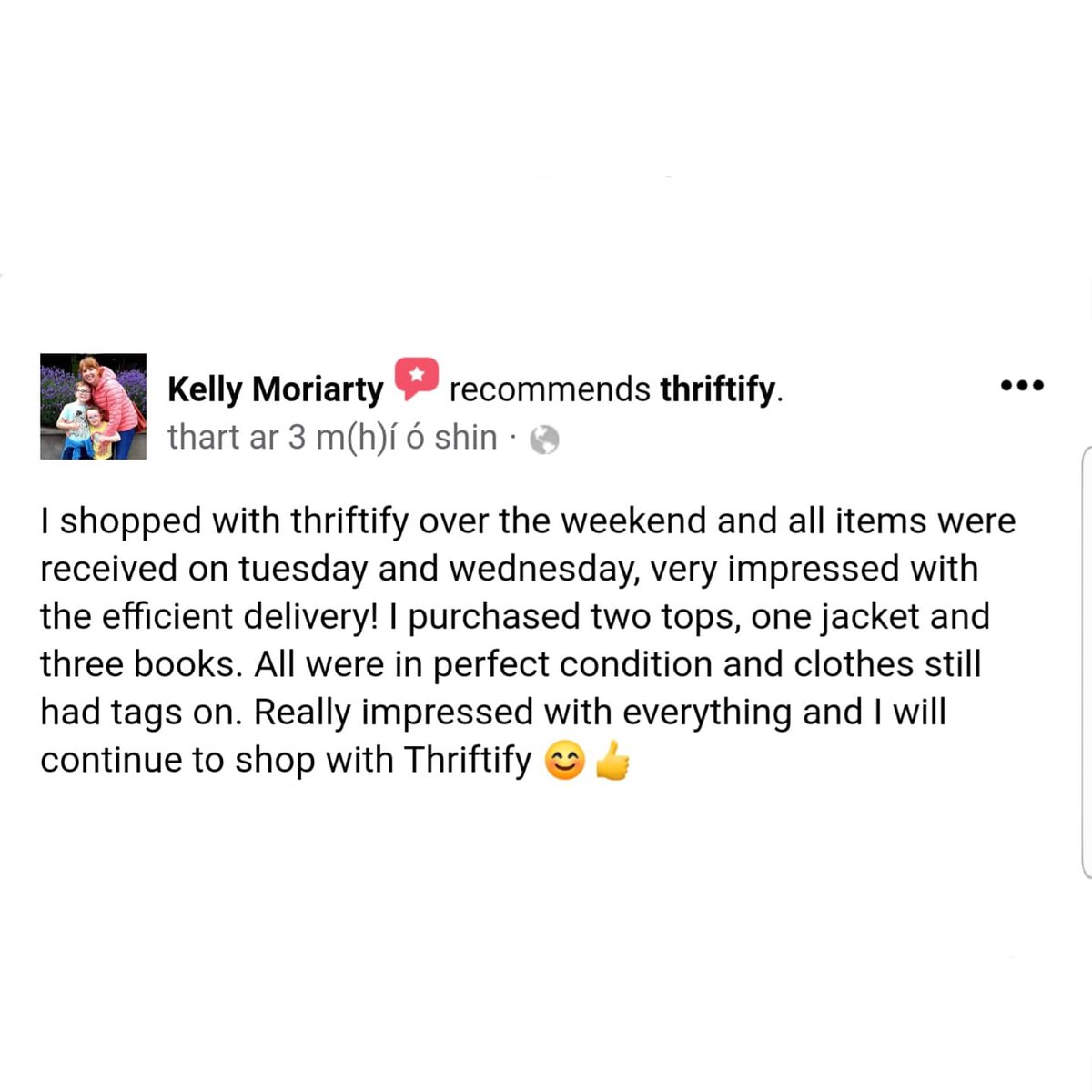 thrift_ify's tweet photo. Not to brag... But we are all about that 5* life! π«
#5stars #thrift #charityshops #sustainablefashion #sustainable #slowfashion #fastfashion #thriftify #charityshop #thriftshop #charityshopfinds #thrifted #fashion #review #5starreview #SVP #Oxfam #NCBI #DublinSimon https://t.co/VaEX6VsSLV
