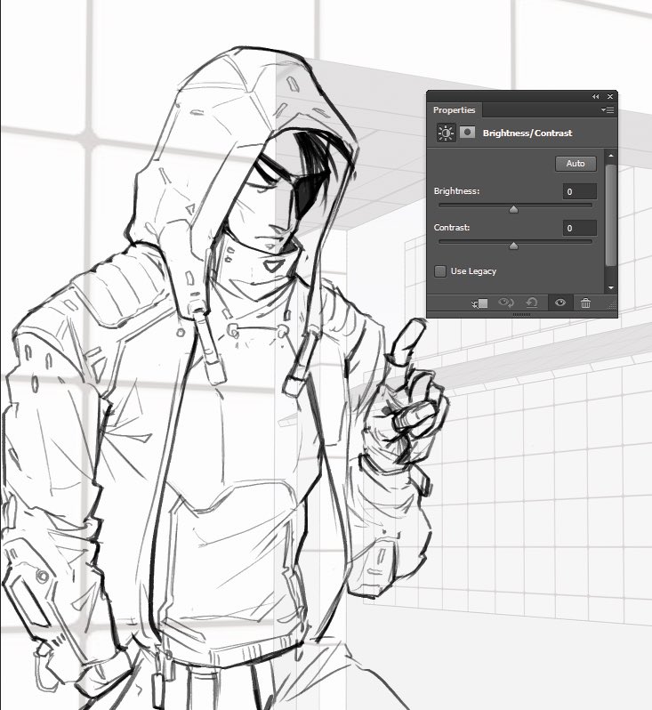 I`m working on a new very large personal piece, here is a little #wip although I love drawing Tom in his combat armor, designing his civil outfit is pure joy #digitalart #originalcharacter