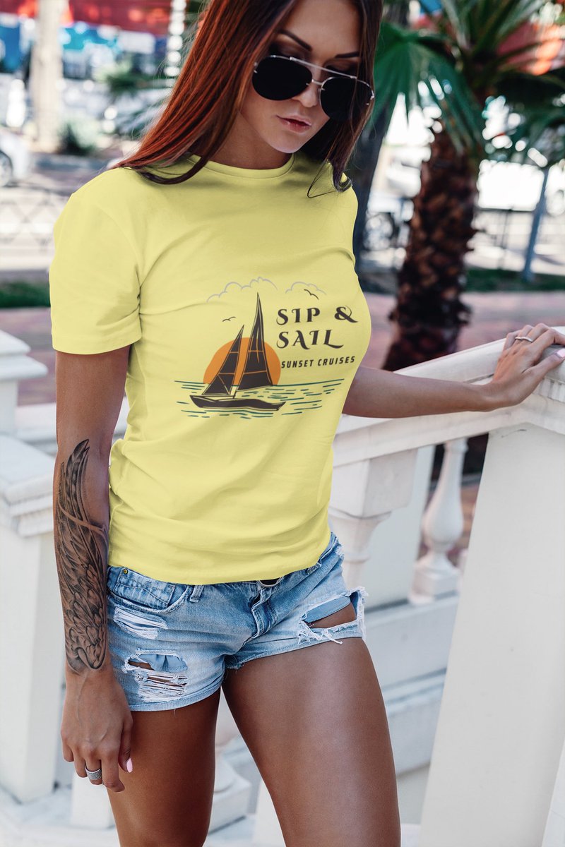 JiggsyM's tweet image. Model #mockups #designmockups the #design #teespring Who doesn&apos;t want to go on a nice #sunset #sail