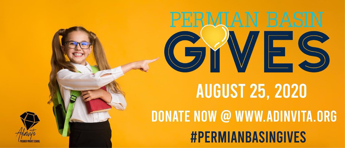 subialm's tweet photo. The day is near! Please share our post &amp; mark the date so we can reach beyond the Permian Basin!!! Every donation counts, no matter the amount! 
https://t.co/Mz4YnvKuDr
#permianbasingives 
#supportlocal #education #privateschool #stoptrying #startdoing https://t.co/sc7kMnB35e