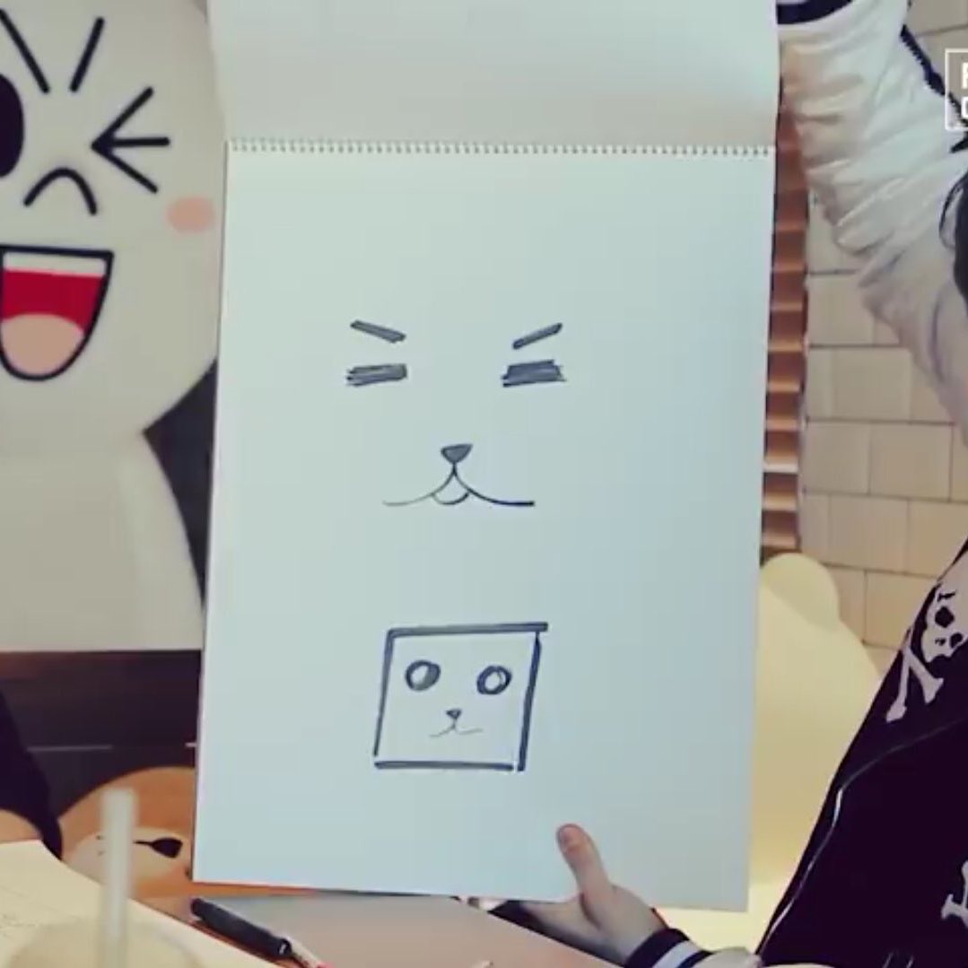 Maybe not a lot of you remember, but Yoongi used to draw cute cartoon characters. And he was quite good in it.