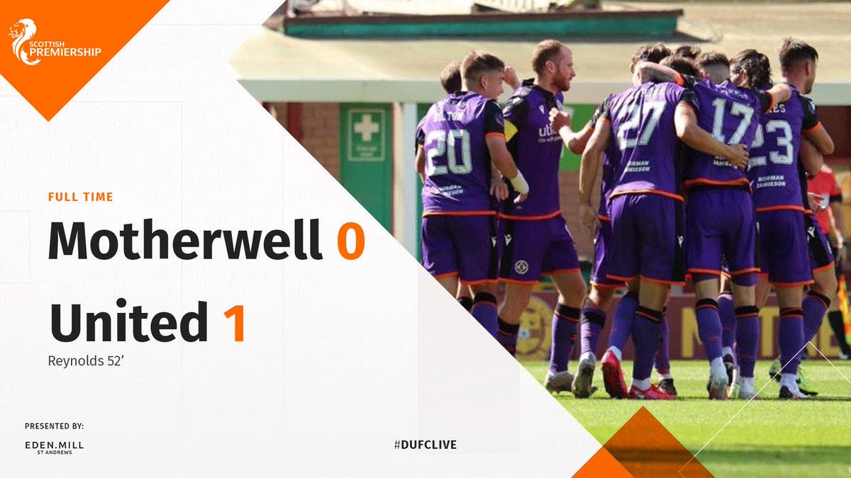 Full time: 1-0 United. A sensational second half performance from a United side featuring three Academy graduates saw the three points earned courtesy of Skipper Reynolds first United goal in the 52 minute #DUFClive Get in there! 🧡🖤