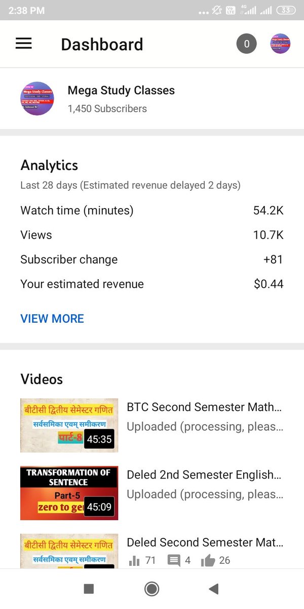 MegaStudyClass's tweet photo. @TeamYouTube @TeamYouTube my channel estimated revenue is decreasing but i don't know why it's happening please tell me why it is happening and what is it's solution so that my estimated revenue would not decrease.
URL-https://t.co/7DbsoHyusq https://t.co/49Ks3pstrG