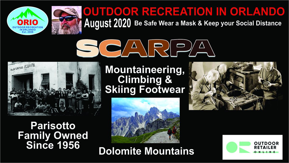 Gamefish48's tweet image. Outdoor Recreation In Orlando: SCARPA Mountaineering Footwear at Outdoor Retailer... …tdoorrecreationinorlando.blogspot.com/2020/08/scarpa…
