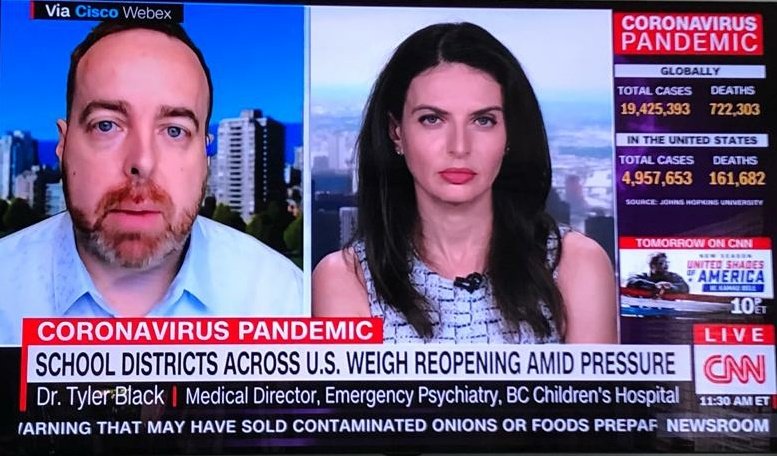 Thank you  @biannagolodryga for hosting me on  @CNN today! Today I discussed the advocacy that I've been doing regarding the nuances of return to school.Quick summary thread:/1