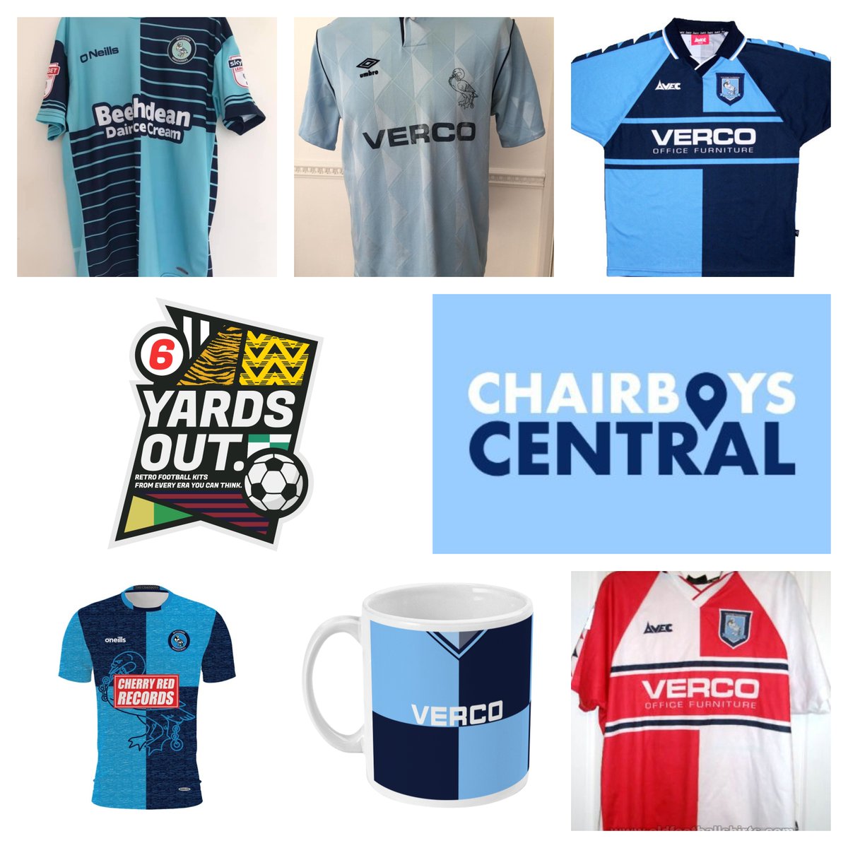 SixYardsOutShop's tweet photo. Special chance to win one of our Retro mugs FREE forn @chairboyscentrl &amp; @SixYardsOutShop followers.

➡️Follow us both
➡️Retweet this post

Any Wycombe shirt on a mug to 1 lucky follower.

Winner announced Tuesday 11th August https://t.co/Lx4CYt6vYy