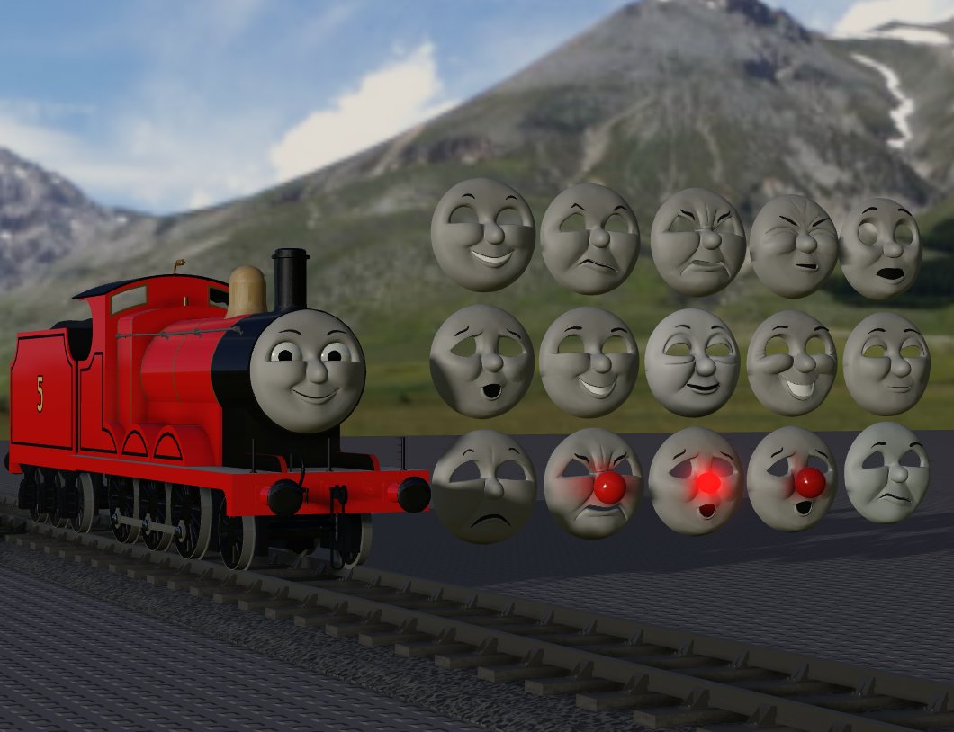Killer Kool Aid On Twitter Will The Engines Have 3d Faces Yes All The Characters Newbies Originals Will Be 3d Faced With Tomknrd S Moving Eye Script As Well Here Are Some Examples Of The - thomas and friends roblox faces