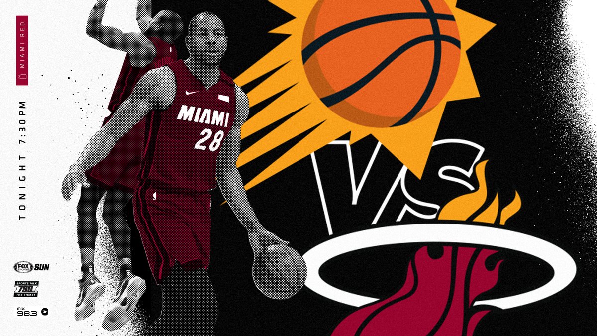 MiamiHEAT's tweet photo. #HEATTwitter mount up!
#MiamiRed returns tonight ๐ https://t.co/w1jwLlHxyx