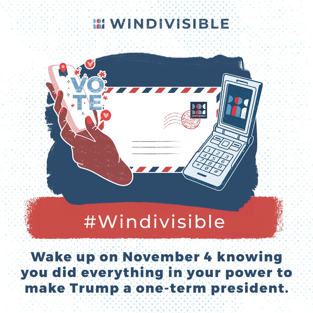 IndivisibleTeam's tweet photo. We shouldn’t have to choose between protecting our health and our right to vote! Find your state’s process for safe, secure voting this year at: https://t.co/PbebAZob1u https://t.co/Sepateq5mx